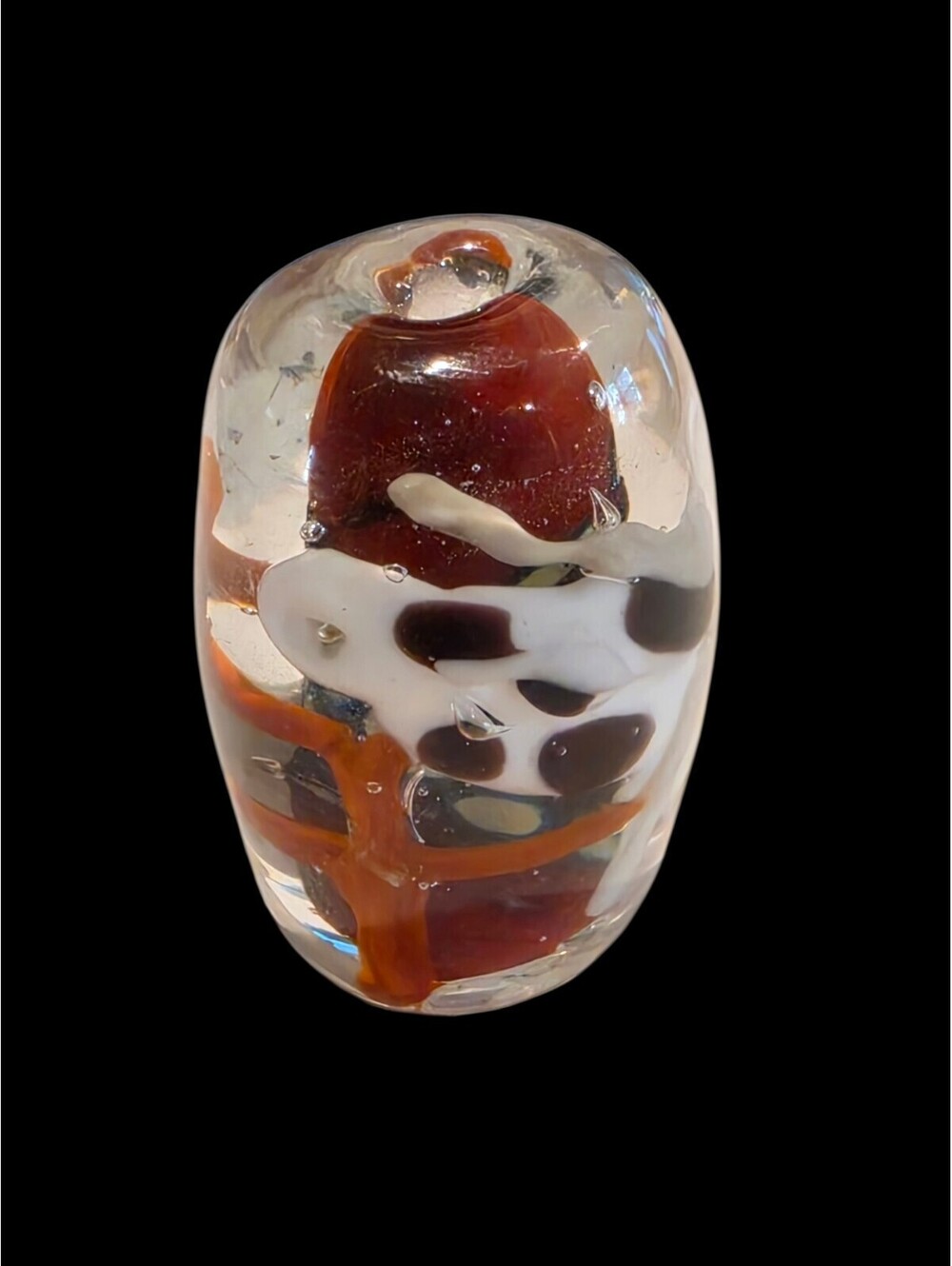Artisan Lampwork Glass Focal Bead 35mm Encased 3D Octopus Ocean Marine Art 33g